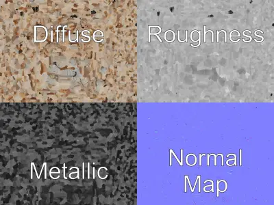 Grand Mosque Architecture Stone Surface Model Pack Low-poly 3D model