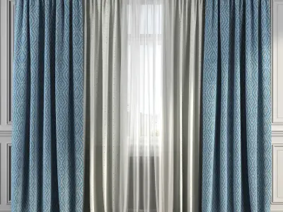 Curtain Set 181 3D model