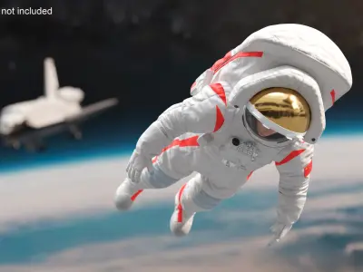  Spacesuit for China Moon Mission Fur Rigged 