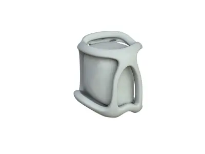 SciFi Shape Object Low Poly Low-poly 3D model 21