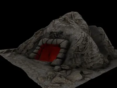 Cave Enterance 2 3D model