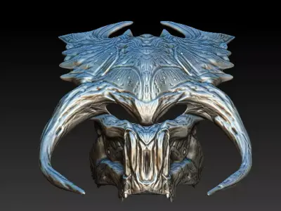 Predator minotaur Bio mask 3D model