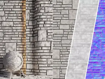 H87 Slate Stone - PBR - 4K - Seamless Texture