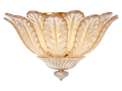 1stdibs Barovier and Toso chandelier Amber Rugiada 3D model