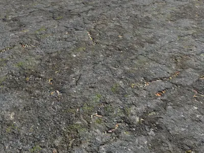 Old asphalt road 2 PBR Texture