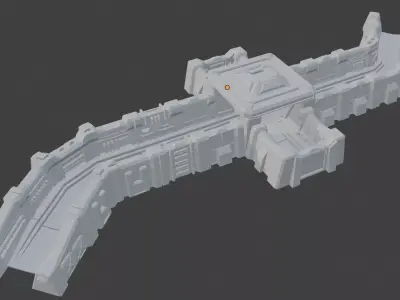 Sci Fi Trench Set part 1 3D print model