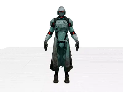 Sci-Fi Robot 3D Model - Mech Character for Games Low-poly 3D model