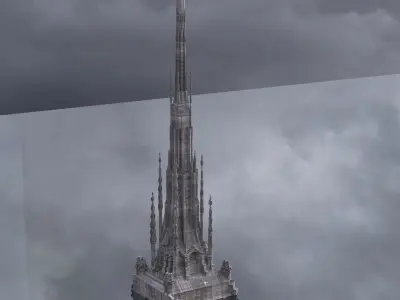 Dark Fantasy architecture 3D 3D model
