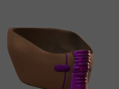 Gas mask helmet 3d model scifi Low-poly  Low-poly 3D model