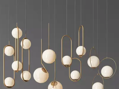 Ceiling Light Collection 3  3D model