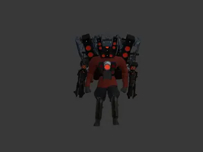 titan speakerman upgraded 3D model