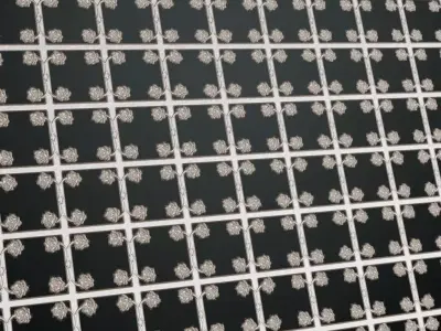 Silver Metal Guard Roses Transparent PBR Seamless Texture