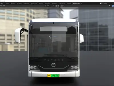 YUTONG U18 bus 3D model