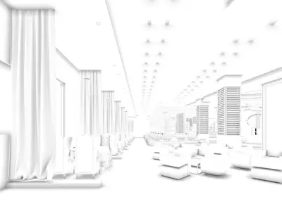 Business Restaurant - Coffee - Banquet  145 3D model