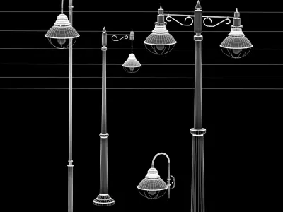street light 6 model Low-poly 3D model