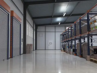  Warehouse Interior and Exterior PBR StemCell 