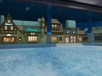 Ice Skating venue 3D model