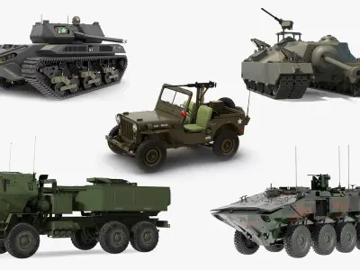  Military US Vehicle Rigged Collection 