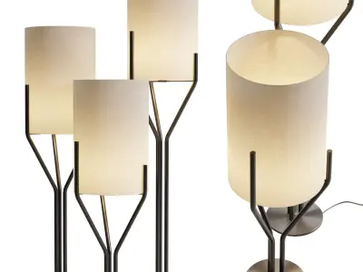 Arborescence Floor Lamp Low-poly 3D model