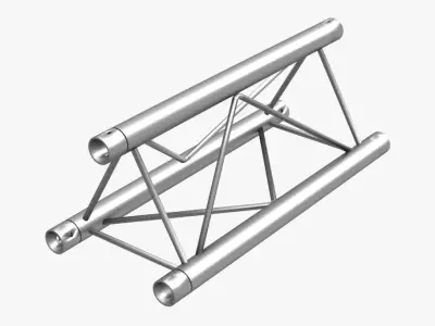 Mini Triangular Truss Straight Segment 111 Free 3D model