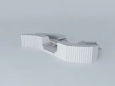 Bridge on Highway Free 3D model