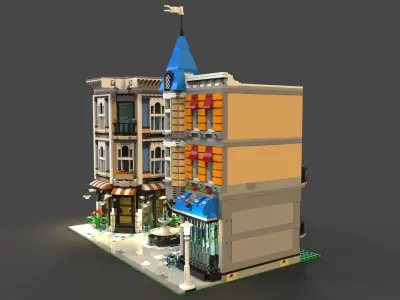 Lego Area Low-poly 3D model