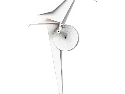 LORO WALL RIGHT golden sconce 3D model