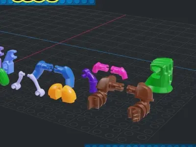 Lego - Minifigures Arms 3D print model