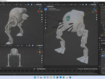 Sci-Fi Steampunk Mech 3D model
