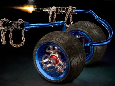 AXEL TWISTED METAL 3D model