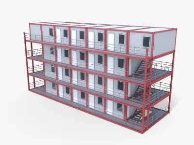 Container Building 3D model