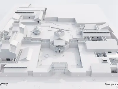 Suzhou Museum - Entire building and Art galleries 3D model