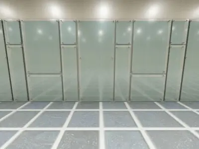 Glass Wall Panel System 3D model