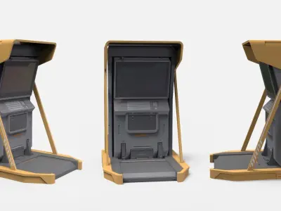 sci fi terminal 1 3D model