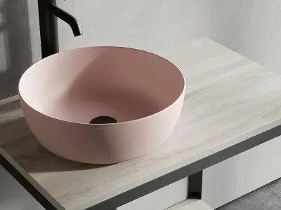 Scarabeo Ceramiche ABLE Single Vanity Unit Set 2 Low-poly 3D model