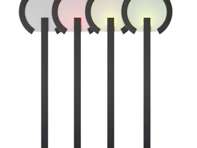 Floor lamp Flat O 3D model