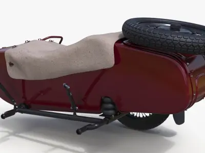  Ural Motorcycle Cradle Maroon Color 