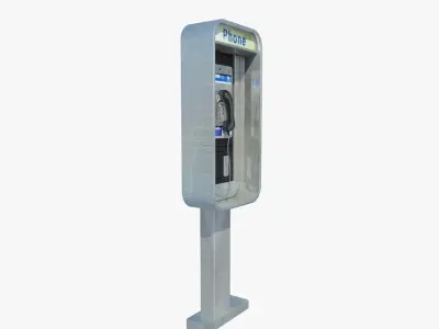 Public phone 3D model
