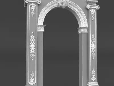 classic patterned door 04 3D model