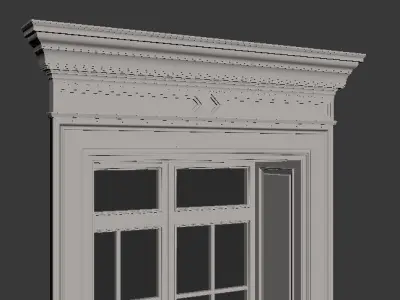 Classic door 3D model 12