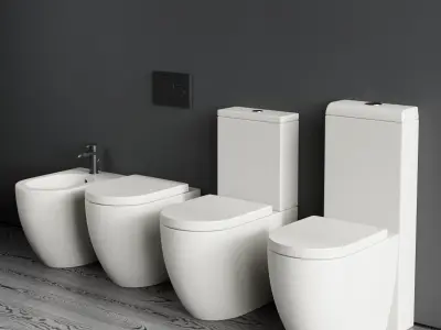 Ceramica Cielo Smile WC Low-poly 3D model