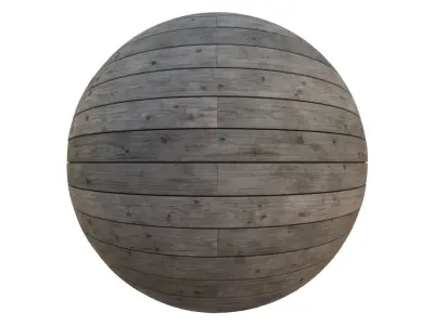 Old oak decking texture 3D model