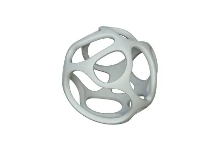 SciFi Cube Object No 36569 Low Poly Shape Texture
