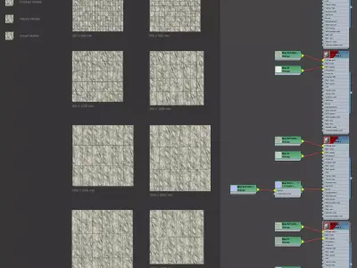 Marble Material and Porcelain Stoneware Tiles - Set 21 Texture
