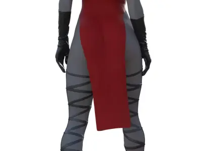 Lady Dimitrescu Elegance and Power in a Gothic Cathedral 3D print model