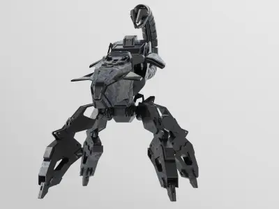 mech robot scorpio scifi automatic  3D model