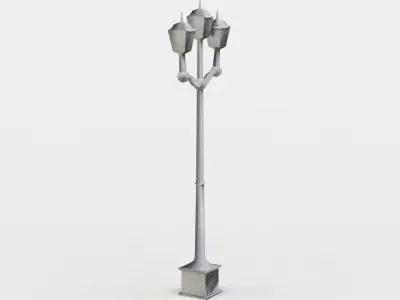 Street light Low-poly 3D model 41