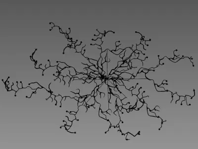 Bijout Oval Chandelier by Serip Lighting 3D model