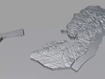 Palestine Terrain Country 3D model