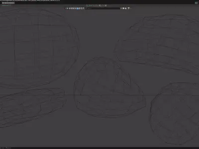 5realistic rock assets with detailed surface variation sandstone Low-poly 3D model